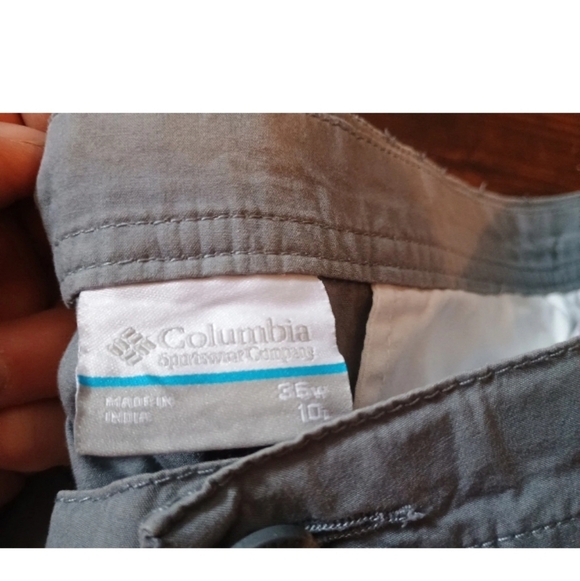 Columbia Men's Size 36 Gray Flat Front Shorts Preppy Cottage Golf - Picture 2 of 4